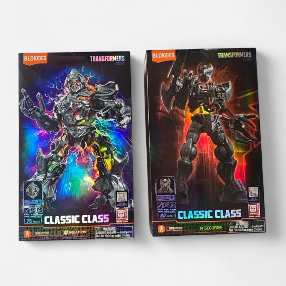 Blokees Transformers Classic Class Megatron & Scourge Decepticon 2-Pack Bundle